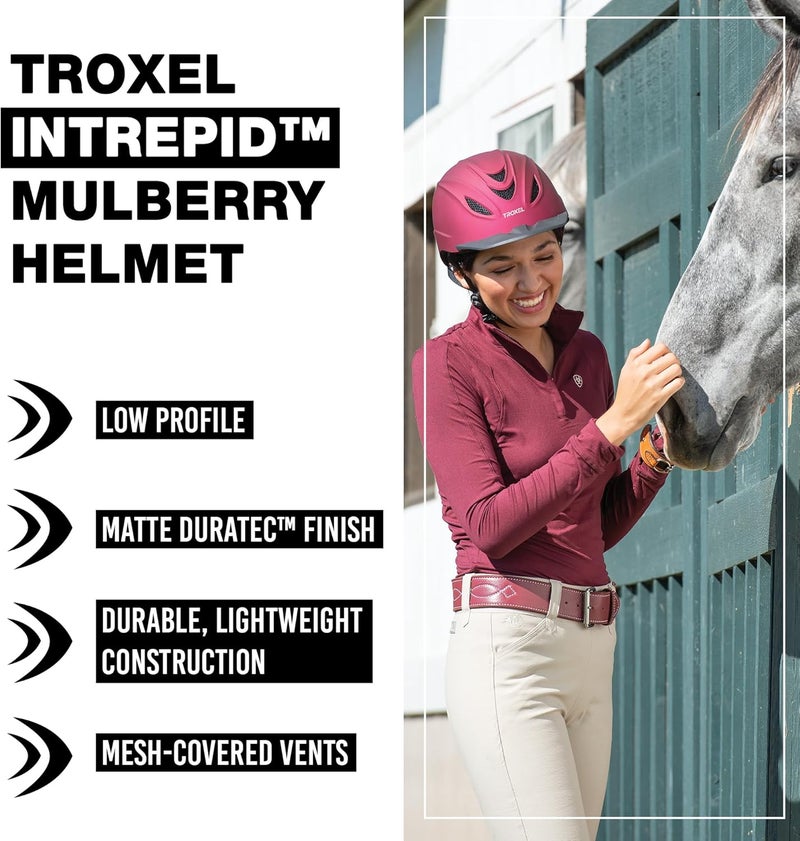 Troxel Intrepid Saddle Horse Riding Helmet, Low-Profile Adjustable Design, Safety Horseback Riding Gear - Image 2